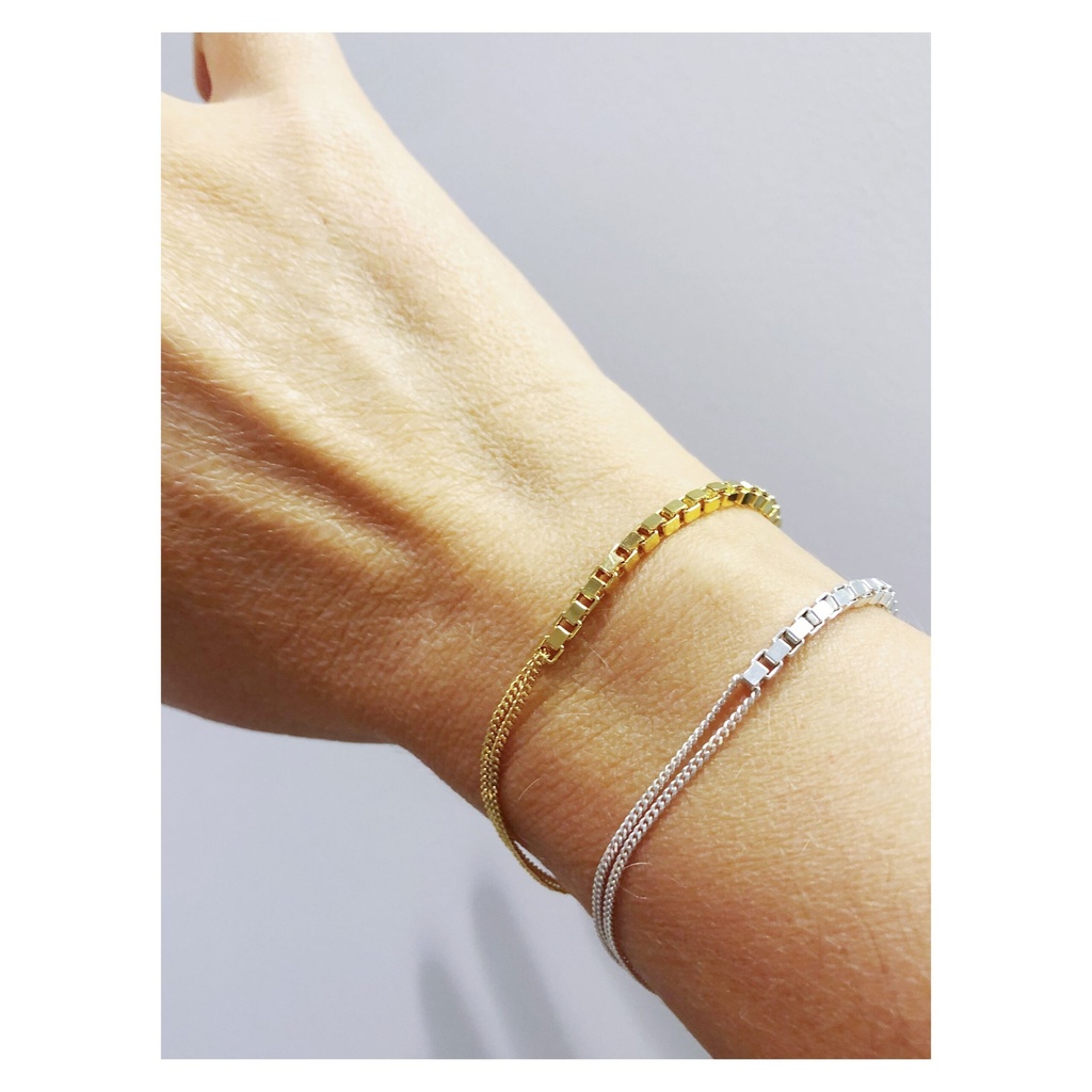 BRACELET LASSO Cube A1.26 Silver