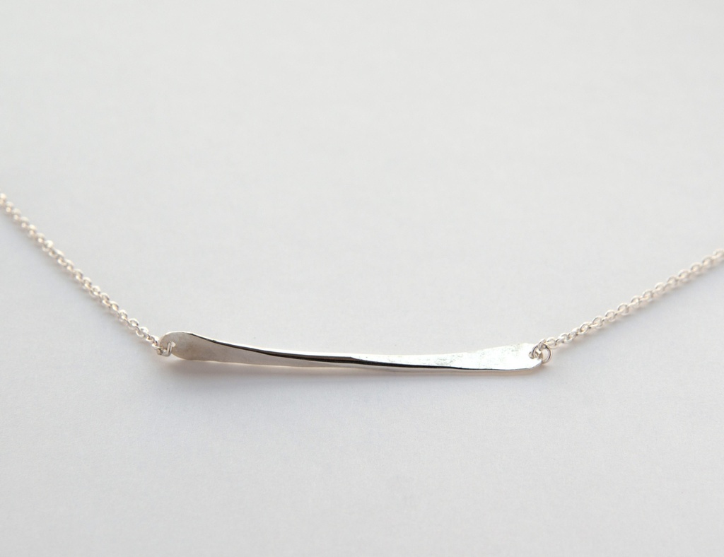 NECKLACE LASSO Twisted Bone K1.10 Silver