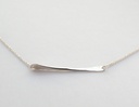NECKLACE LASSO Twisted Bone K1.10 Silver