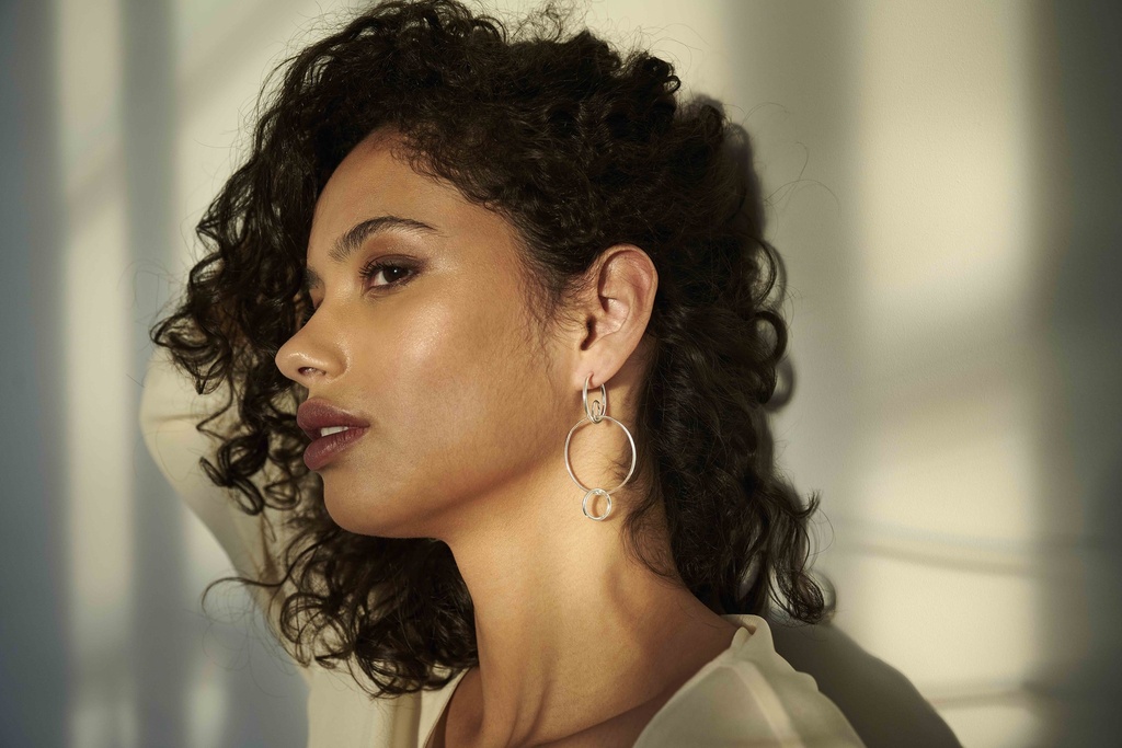 EARRING LASSO PHI O1.93 Silver (1 PIECE)