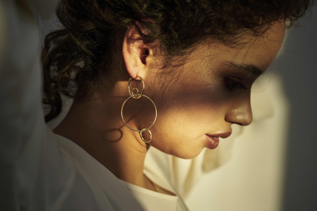 EARRING LASSO PHI O1.93 Yellow (1 PIECE)