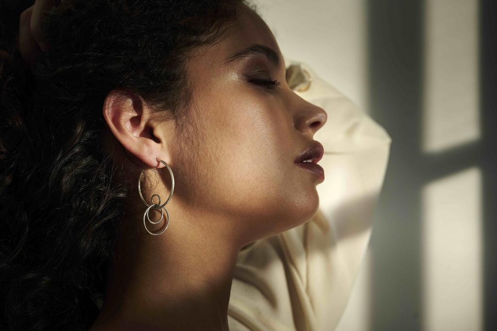 EARRING LASSO PHI O1.94 Silver (1 PIECE)