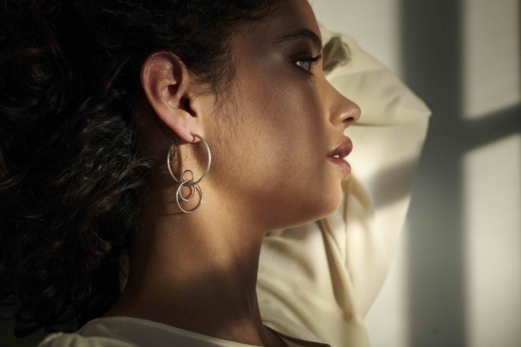 EARRING LASSO PHI O1.94 Silver (1 PIECE)