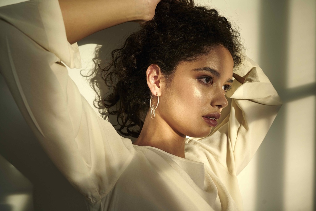 EARRING LASSO PHI O1.94 Silver (1 PIECE)