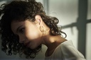 EARRING LASSO PHI O1.94 Yellow(1 PIECE)