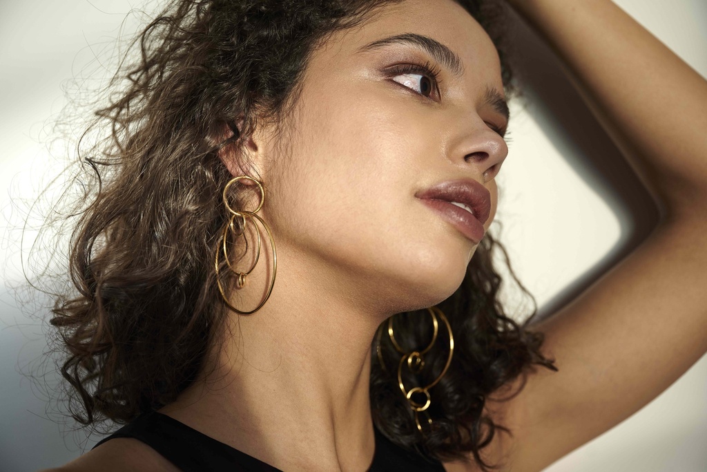 EARRING LASSO PHI O1.95 Yellow (1 PIECE)