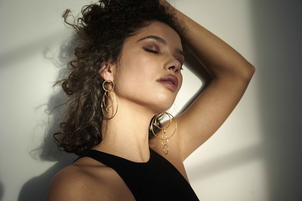 EARRING LASSO PHI O1.95 Yellow (1 PIECE)