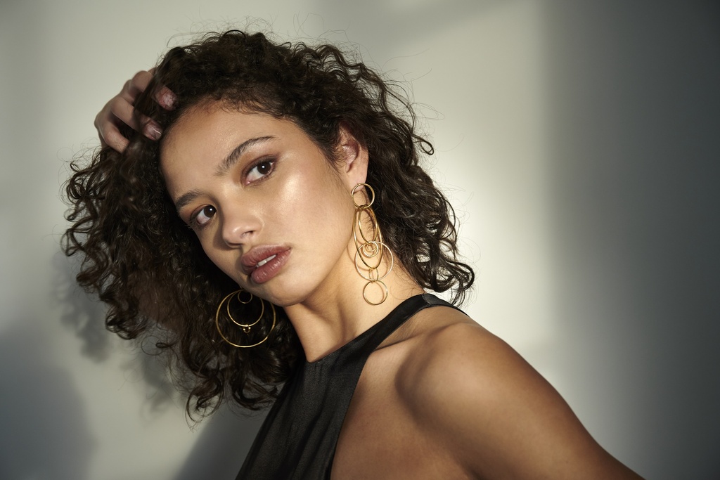 EARRING LASSO PHI O1.96 Yellow (1 PIECE)