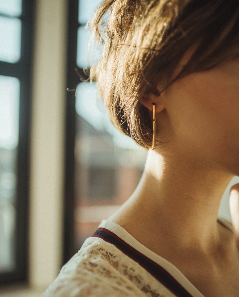 EARRING LASSO Tubular Minds O1.68 Silver (1 PIECE)