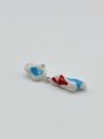 EARRING Anke Raeymaekers O13.8 Blue/Red