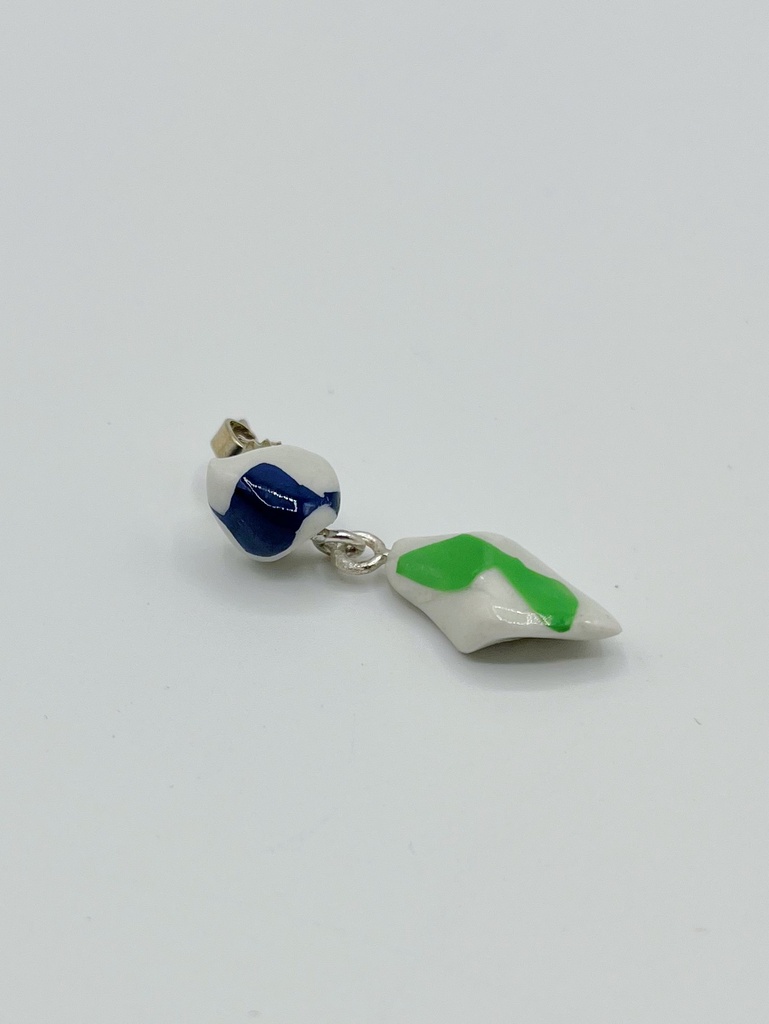 EARRING Anke Raeymaekers O13.8 Blue/Green