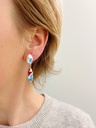 EARRING Anke Raeymaekers O13.8 Blue/Red