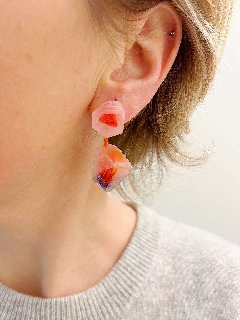 EARRINGS Anke Raeymaekers O13.3 Purple