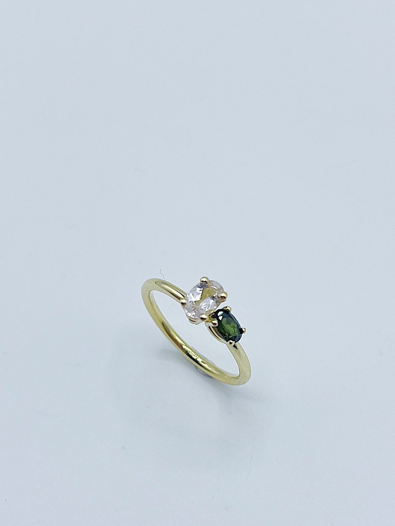 RING LASSO 18kt Yellow gold & Tourmaline