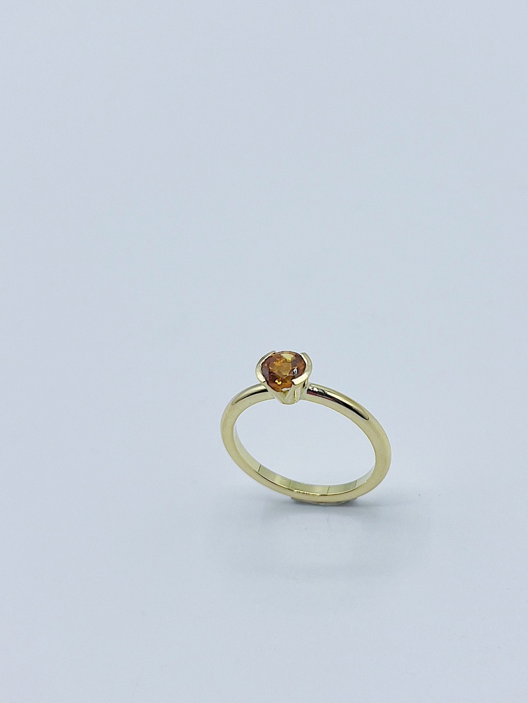 RING LASSO 18kt Yellow Gold & Citrine