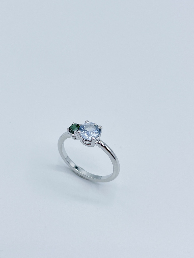 RING LASSO 18kt Yellow Gold & Tourmaline & Sapphire