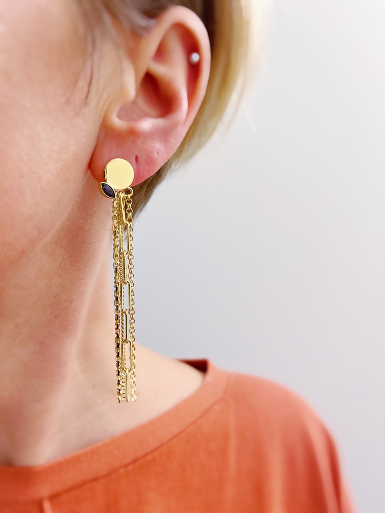 EARRINGS Liesbeth Gemels O16.25 Tanzanite