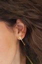 EARSTUD LASSO TWISTED BONE O1.4 yellow