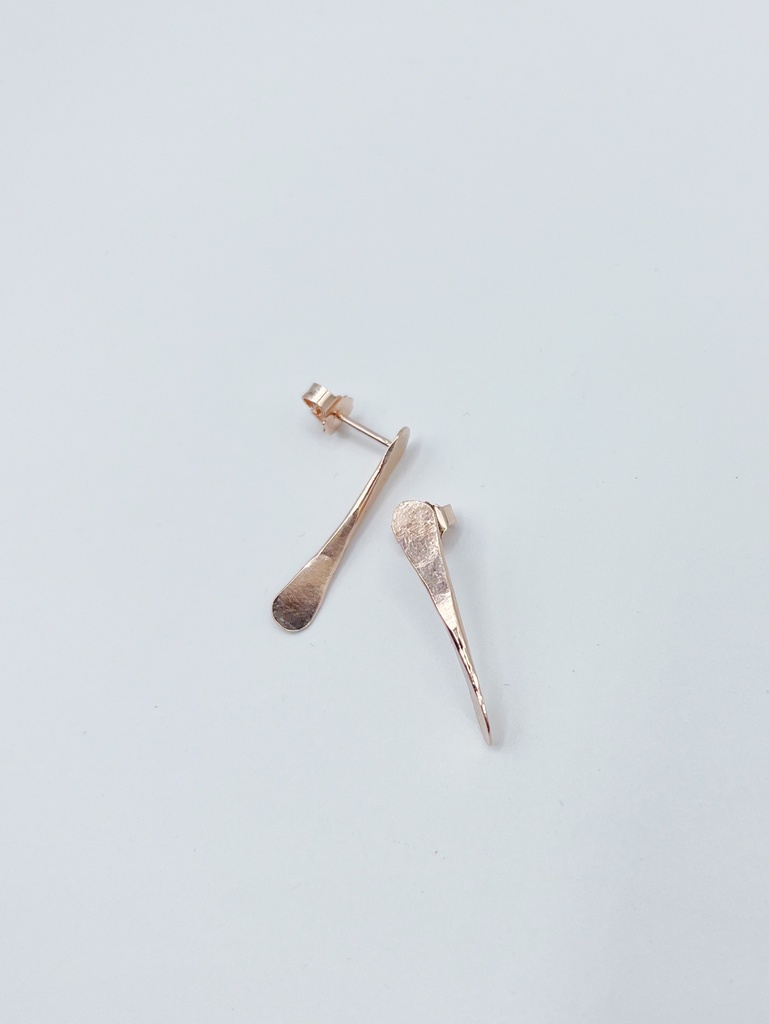 EARRINGS LASSO TWISTED BONE O1.5 Rose