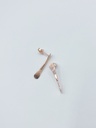 EARRINGS LASSO TWISTED BONE O1.5 Rose