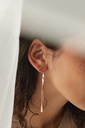 EARRINGS LASSO TWISTED BONE O1.6 Rose