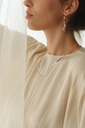 EARRINGS LASSO TWISTED BONE O1.7 Silver 