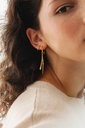EARRINGS LASSO TWISTED BONE O1.7 Silver 