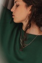 EARRINGS LASSO Twisted Bone O1.11 Rose