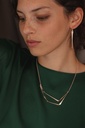 EARRINGS LASSO Twisted Bone O1.11 Rose