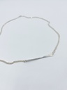 NECKLACE LASSO TWISTED BONE K1.22 Silver 