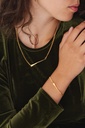 NECKLACE LASSO TWISTED BONE K1.22 Yellow 