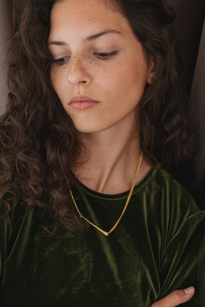 NECKLACE LASSO TWISTED BONE K1.22 Yellow 