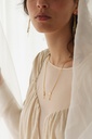 NECKLACE LASSO TWISTED BONE K1.23 Yellow 