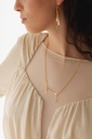 NECKLACE LASSO TWISTED BONE K1.23 Yellow 