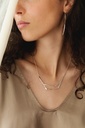 NECKLACE LASSO TWISTED BONE K1.24 Silver
