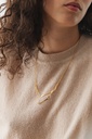 NECKLACE LASSO TWISTED BONE K1.24 Yellow 