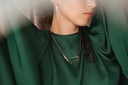 NECKLACE LASSO TWISTED BONE K1.24 Rose