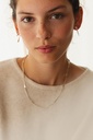 NECKLACE LASSO TWISTED BONE K1.25 Silver