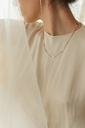 NECKLACE LASSO TWISTED BONE K1.25 Yellow