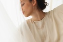 NECKLACE LASSO TWISTED BONE K1.25 Yellow