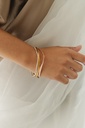 BANGLE LASSO TWISTED BONE A1.6 Silver