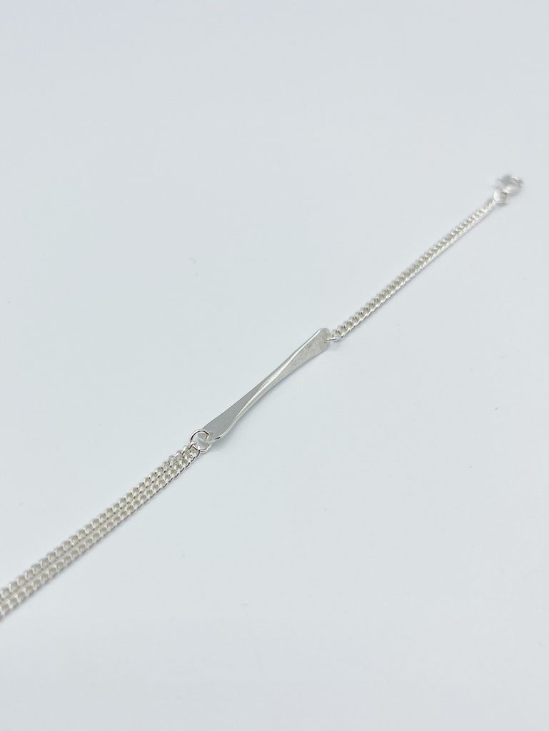 BRACELET LASSO TWISTED BONE A1.35 Silver
