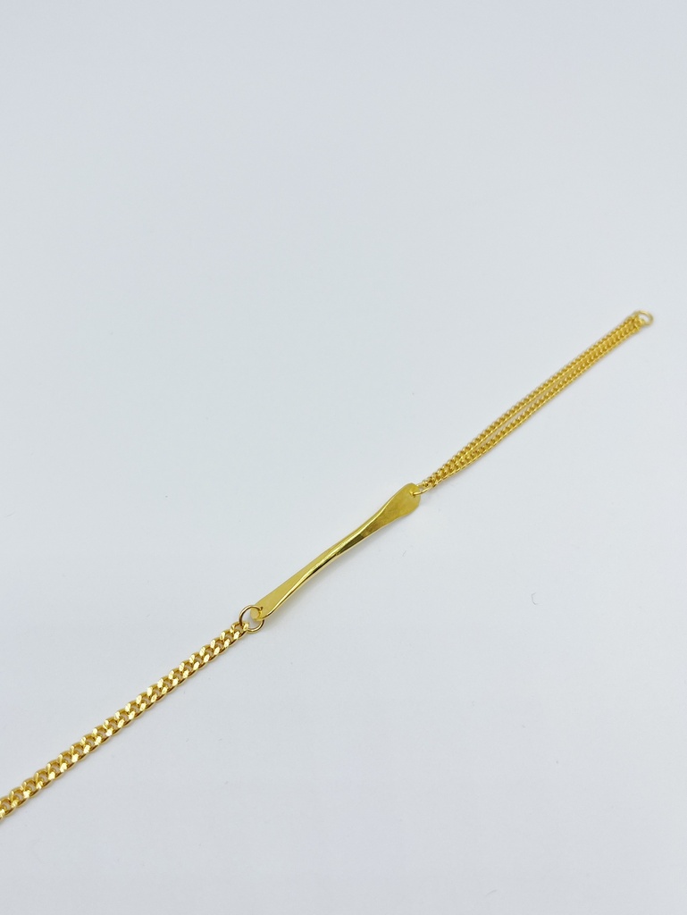 BANGLE LASSO TWISTED BONE A1.35 Yellow