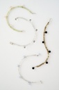 BRACELET Mussels & Muscels A19.1 onyx smokey quartz