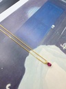 PENDANT LASSO Gem Rhodolite Yellow