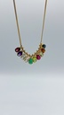 PENDANT LASSO Gem Rhodolite Yellow