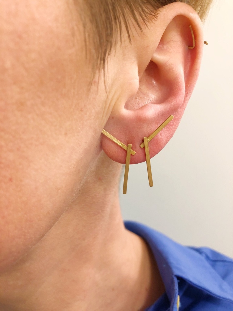 EARRINGS Panayiotis Panayi 024.1 clock 8am/pm