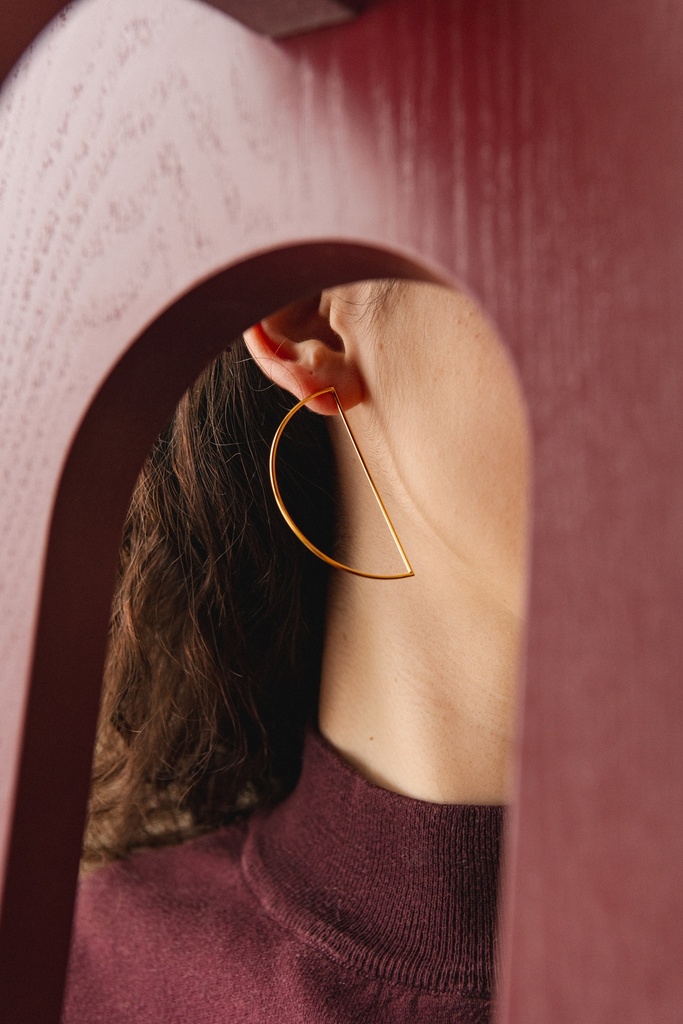 EARSTUDS LASSO Circles O1.57 Yellow