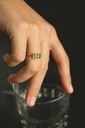 RING LASSO 18kt Yellow Gold & Morganite & Tourmaline