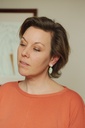 EARRINGS Mussels & Muscels O19.4 Moonstone & Jade